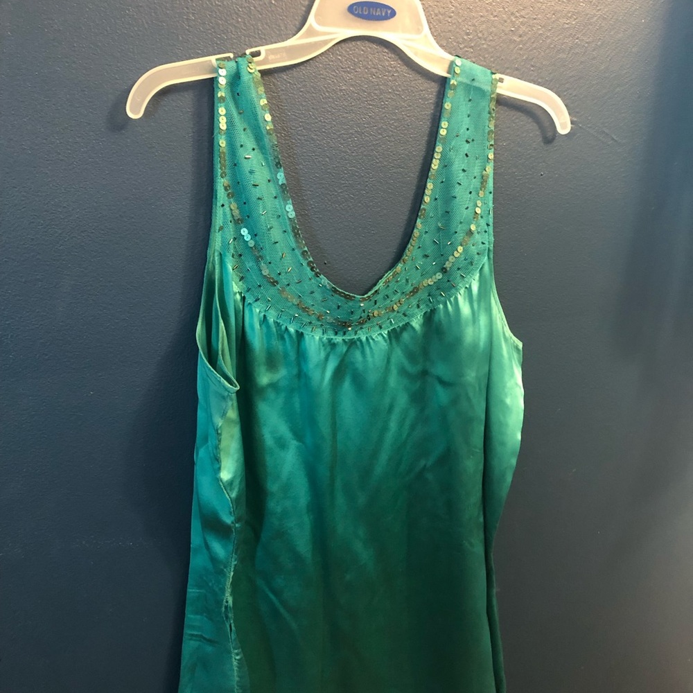 Teal blouse